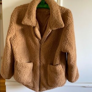 Brown teddy bear jacket XL